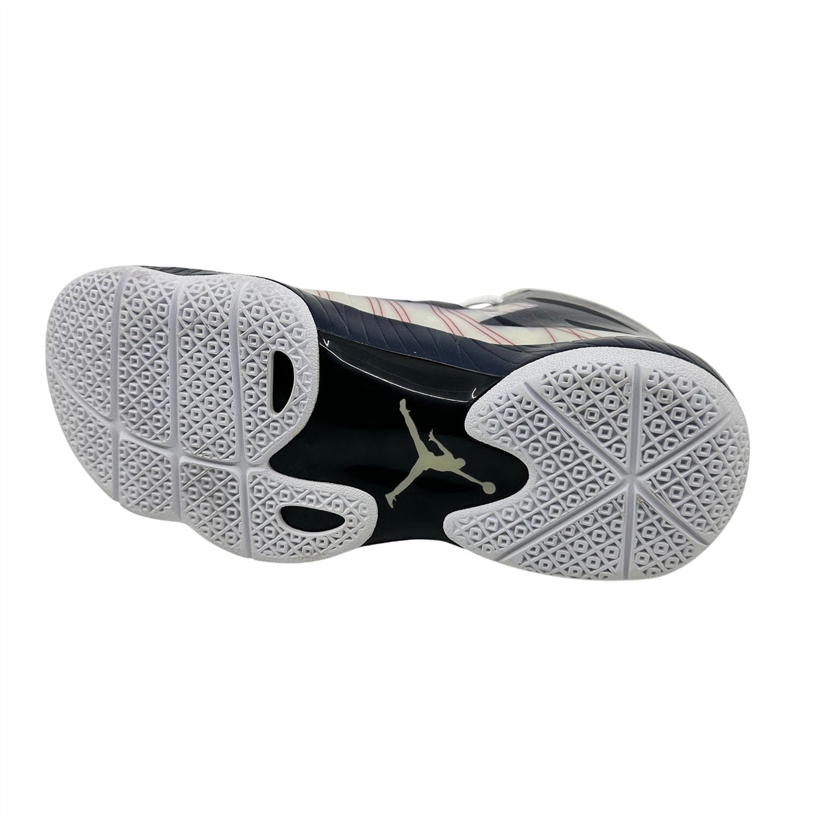 Jordan 2012 Lite White Obsidian Gym Red Mens Athletic Sneaker