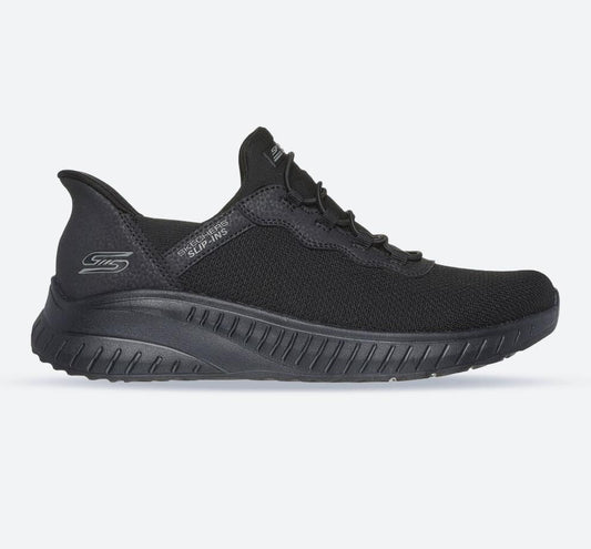 Women's Wide Fit Skechers 117500 Bobs Squad Chaos Daily Inspiration Trainer