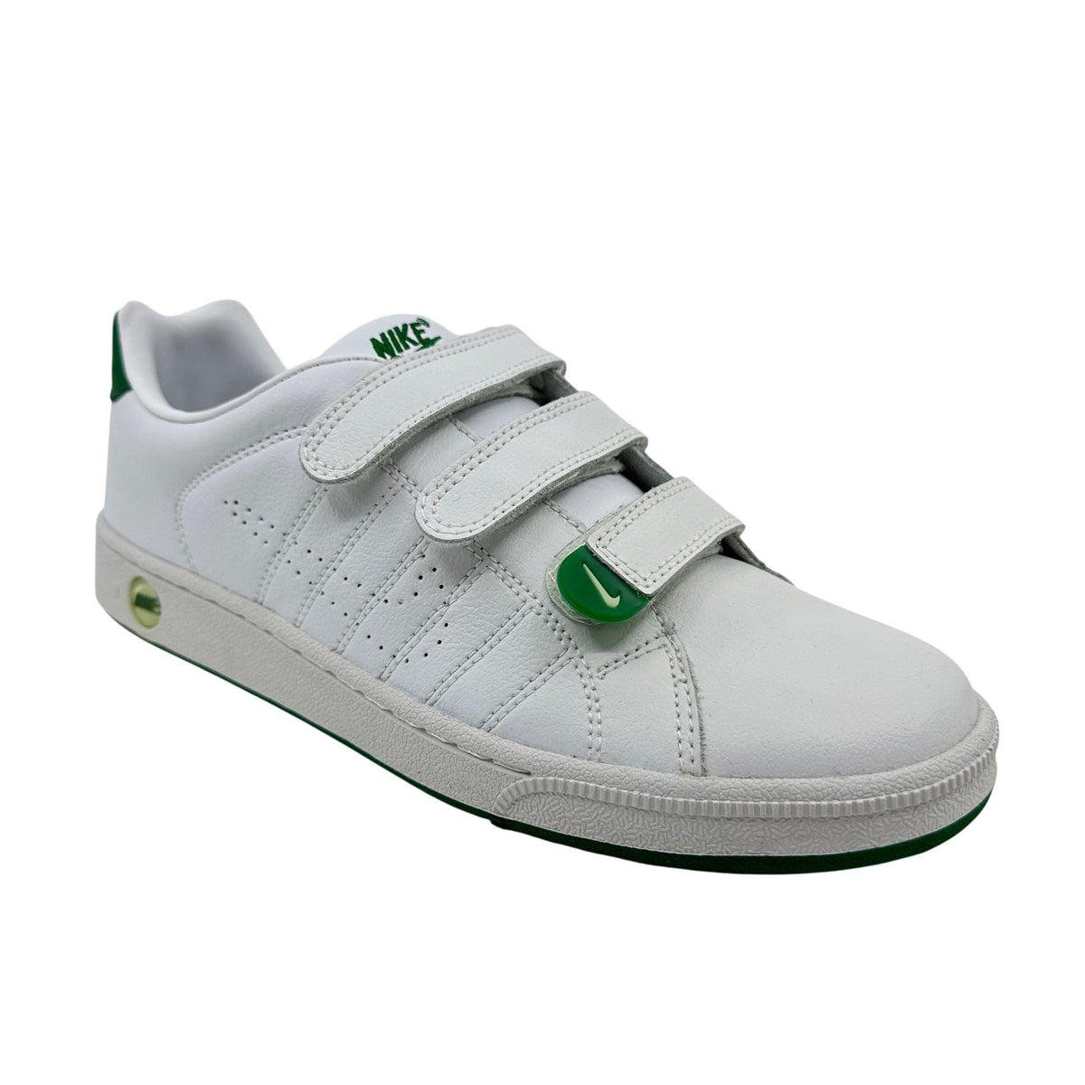 Nike Court Tradition V2 White Pine Green Mens Athletic Sneaker