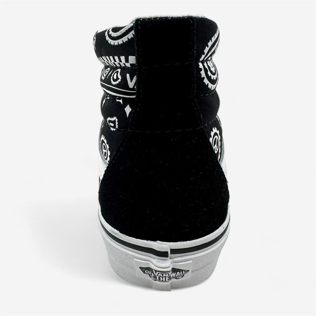VANS Sk8 Hi (Peace Paisley) Black True White Mens Athletic Sneaker