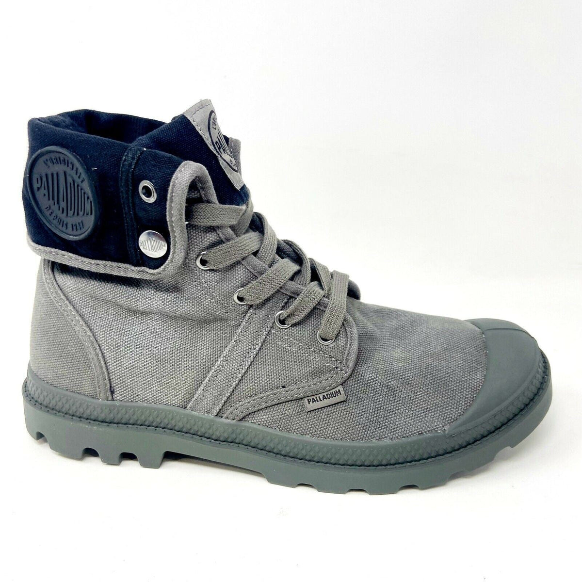 Palladium Mens Pallabrouse Baggy Metal Black Combat Boots 02478 029