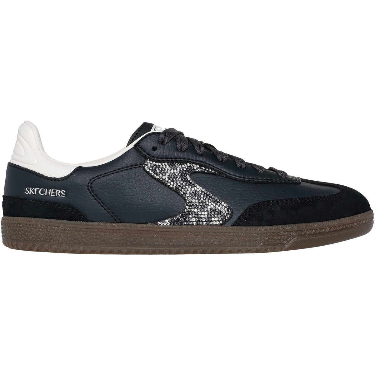 Women's Wide Fit Skechers 185239 Hotshot Shimmering Spots Trainers
