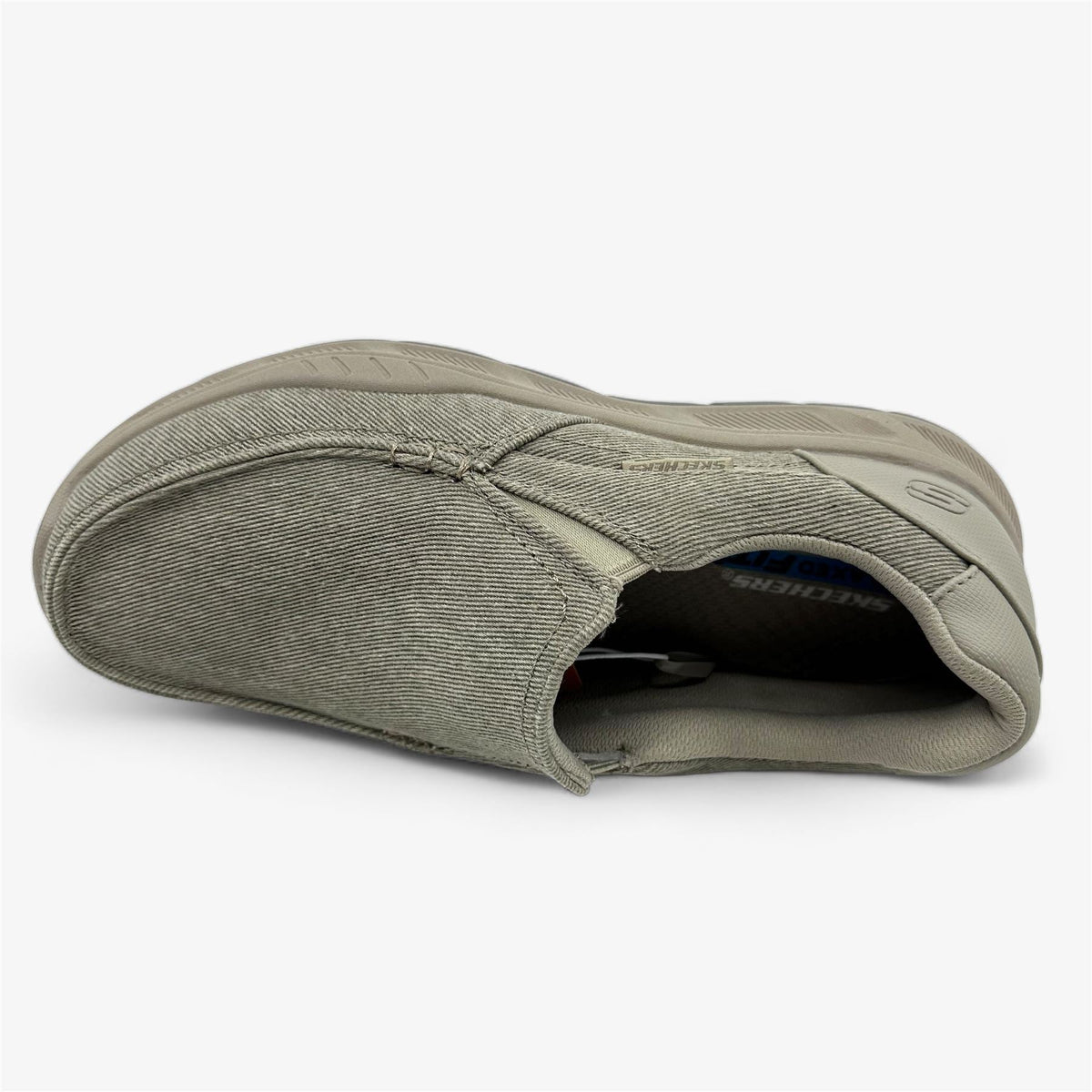 Skechers Cohagen Taupe Mens Casual Relaxed Fit Slip-On