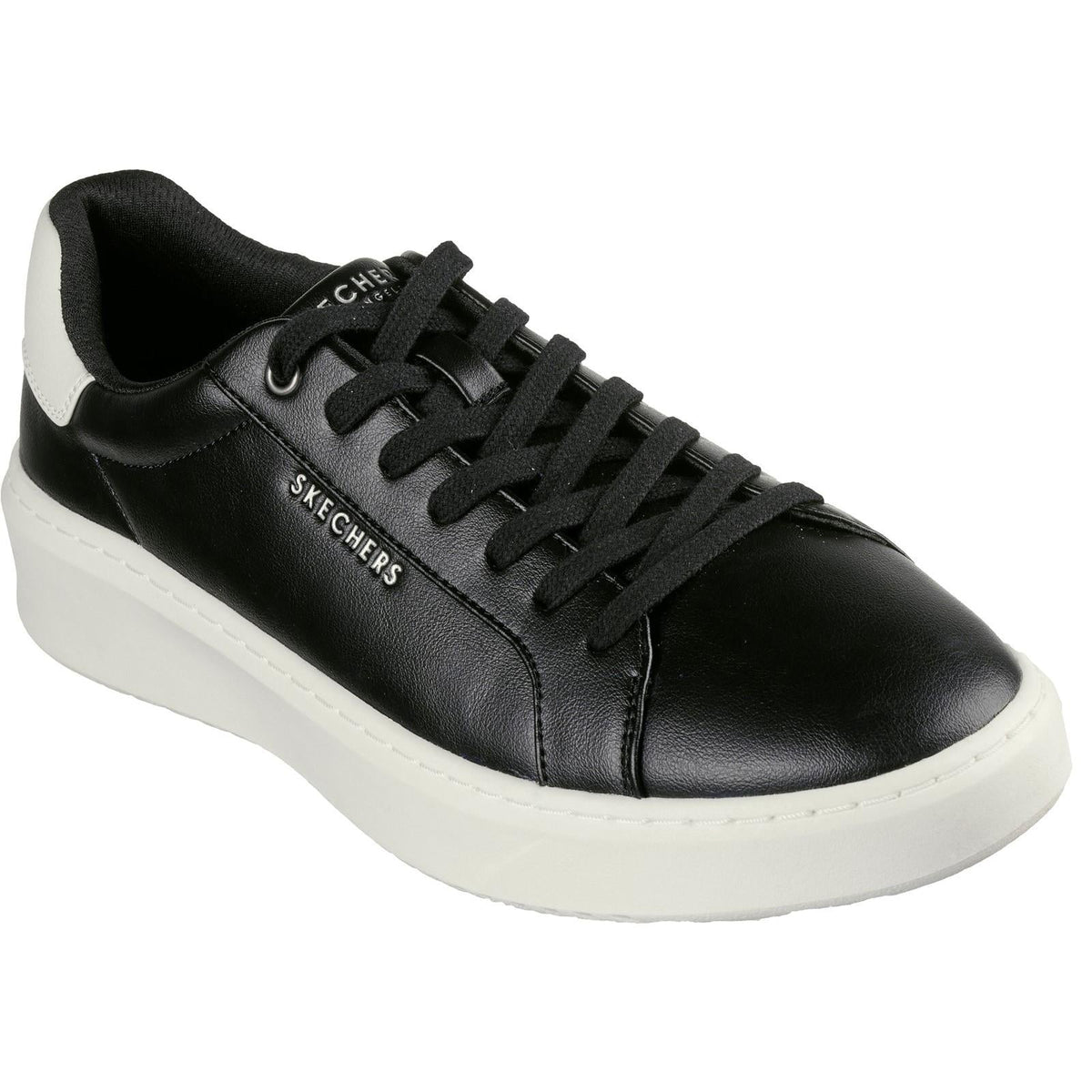 Women's Wide Fit Skechers 183175 Court Break Suit Sneakers