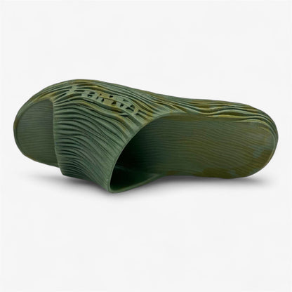 AND1 Mirage Rifle Green Marble Kids Boys Sandal Slide