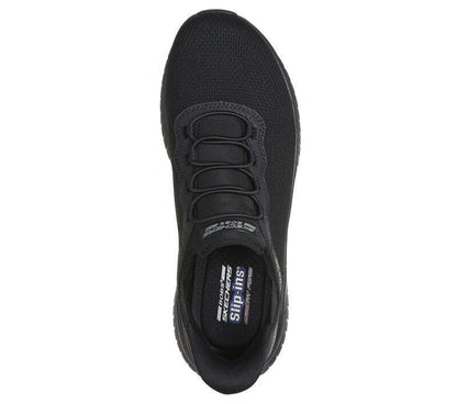 Women's Wide Fit Skechers 117500 Bobs Squad Chaos Daily Inspiration Trainer