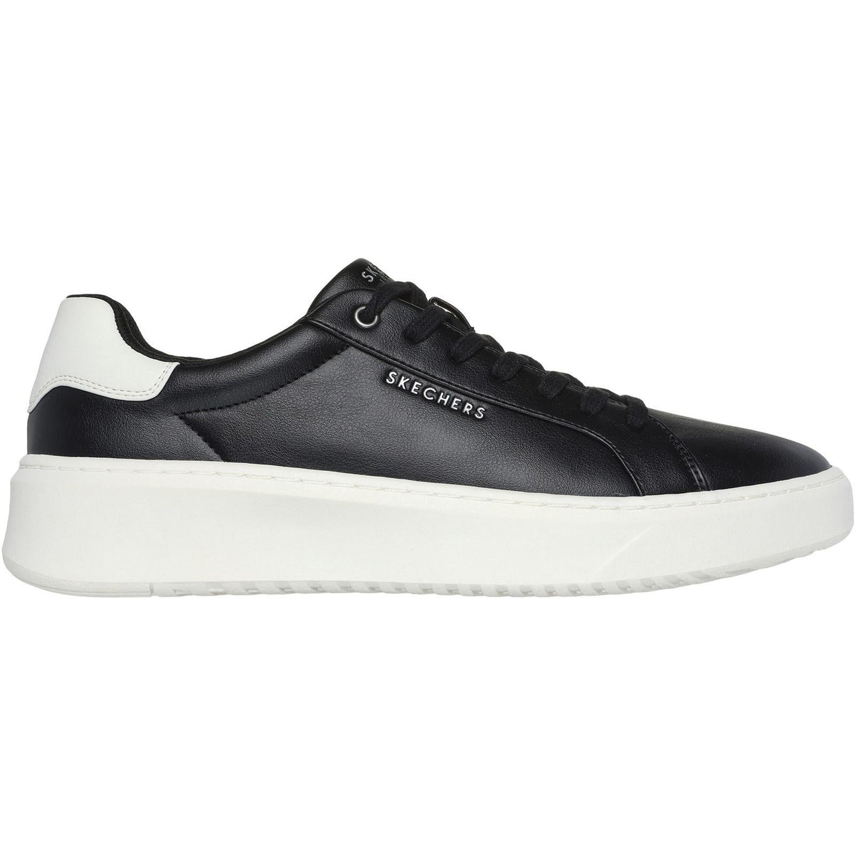 Women's Wide Fit Skechers 183175 Court Break Suit Sneakers