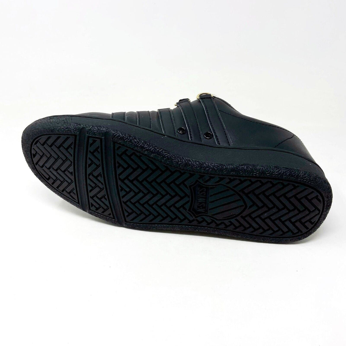 K-Swiss Classic 2000 Black Gold Mens Casual Shoes Sneakers Shoes 06506 015