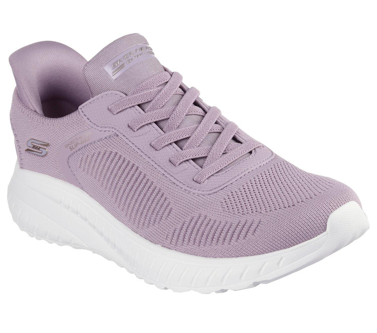 Women's Wide Fit Skechers 117497W Slip-ins Sport Squad Chaos Trainers