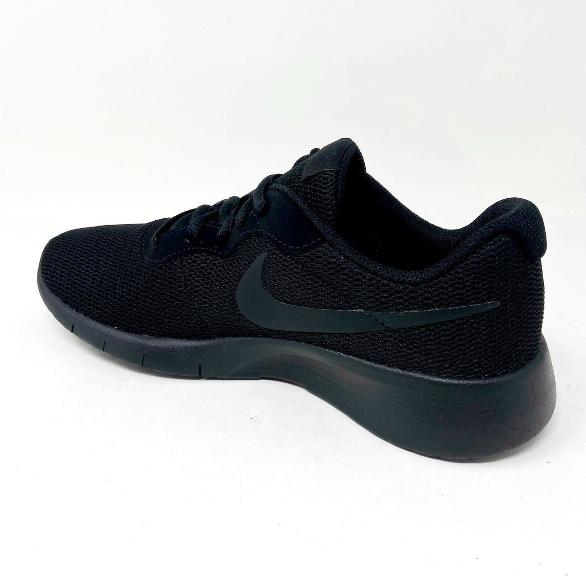 Nike Tanjun GS Triple Black Grade School Kids Running Shoes 818381 001