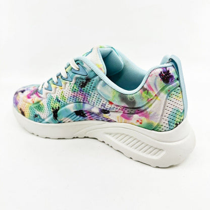 Skechers Bobs Bund Heavy Petal White Multi Womens Size 5.5 Athletic Sneakers