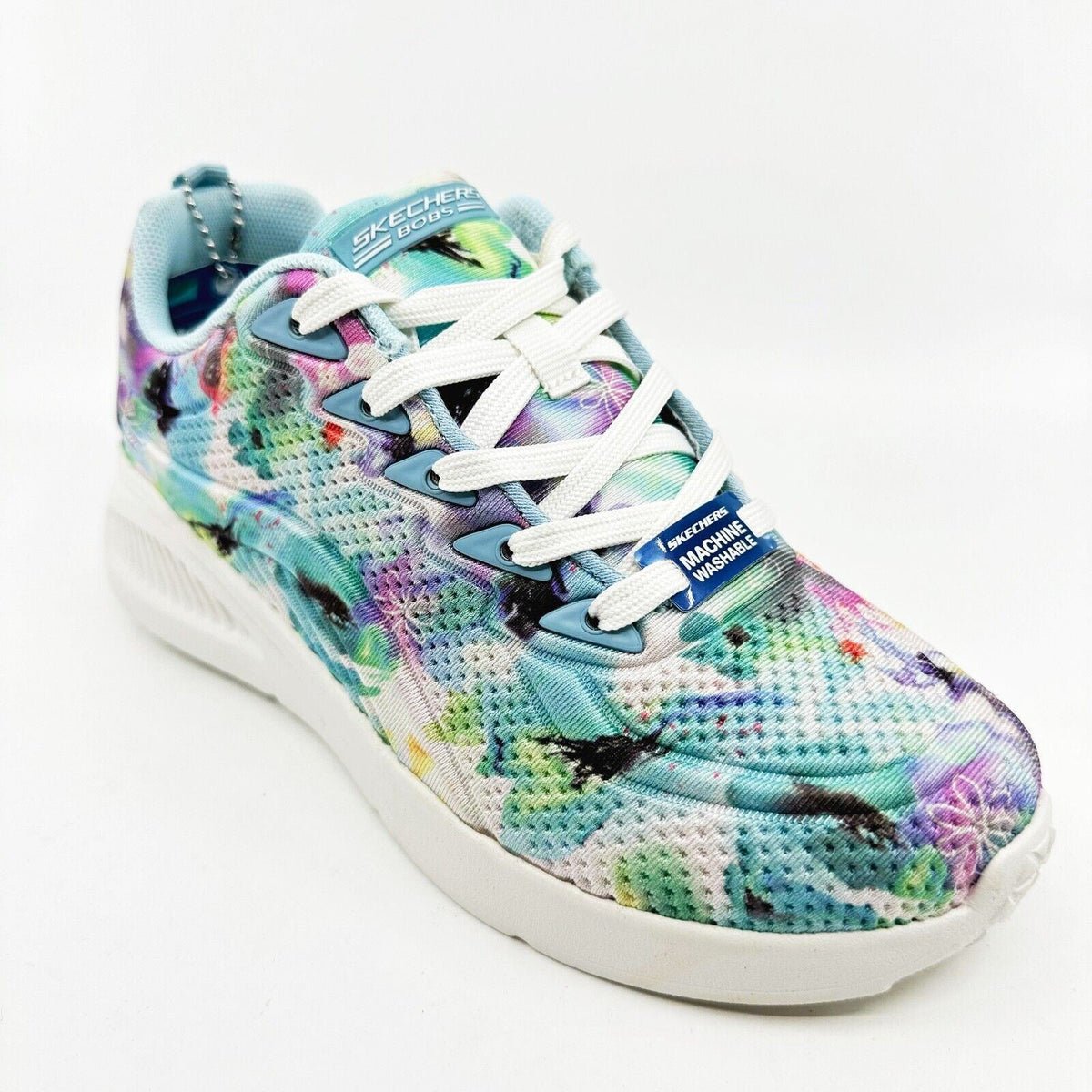 Skechers Bobs Bund Heavy Petal White Multi Womens Size 5.5 Athletic Sneakers