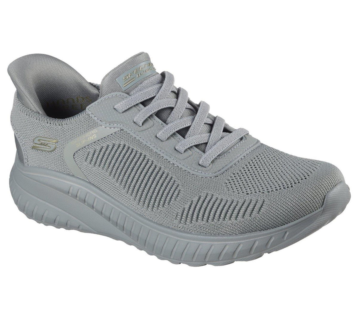 Women's Wide Fit Skechers 117497W Slip-ins Sport Squad Chaos Trainers