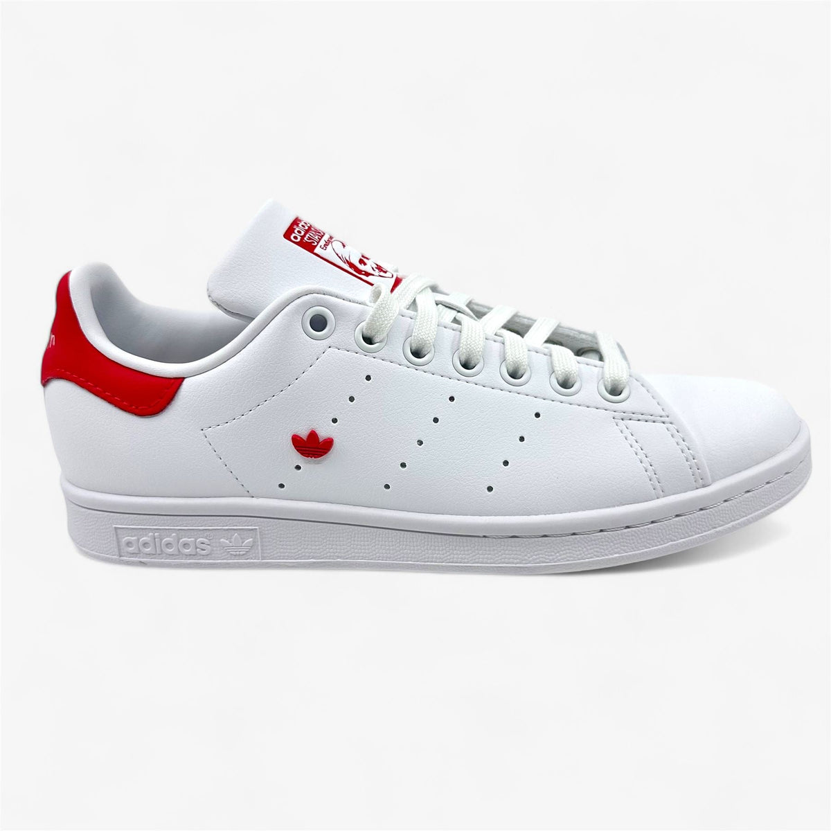 Adidas Stan Smith Cloud White Active Pink Womens Athletic Sneaker