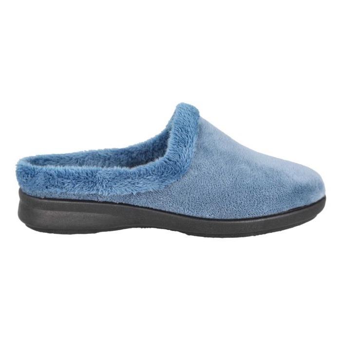 Women's Wide Fit DB Rug Mule Slippers