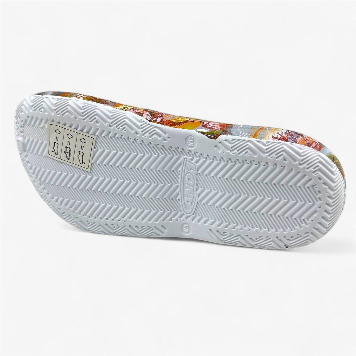 AND1 Bodega Clog Orange Multicolor Mens Casual Clog