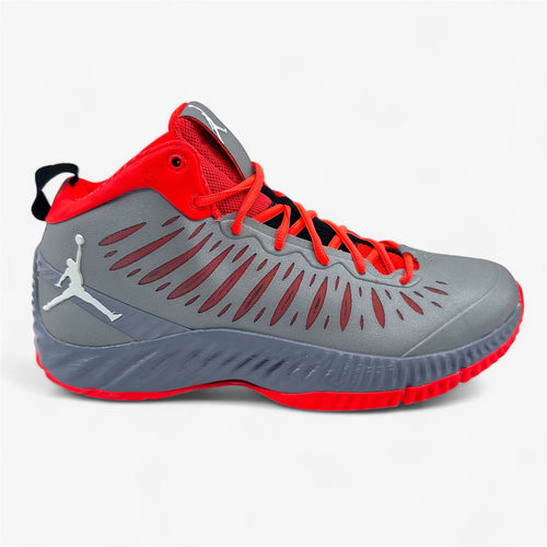 Jordan Super.Fly Stealth White Bright Crimson Mens Athletic Sneaker