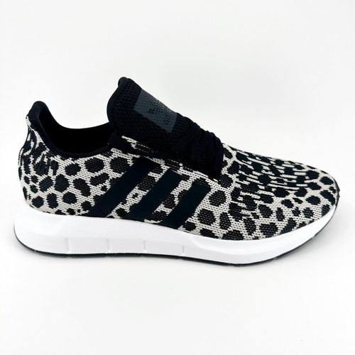 Adidas Originals Swift Run Leopard Black White Womens Running Shoes BD7962