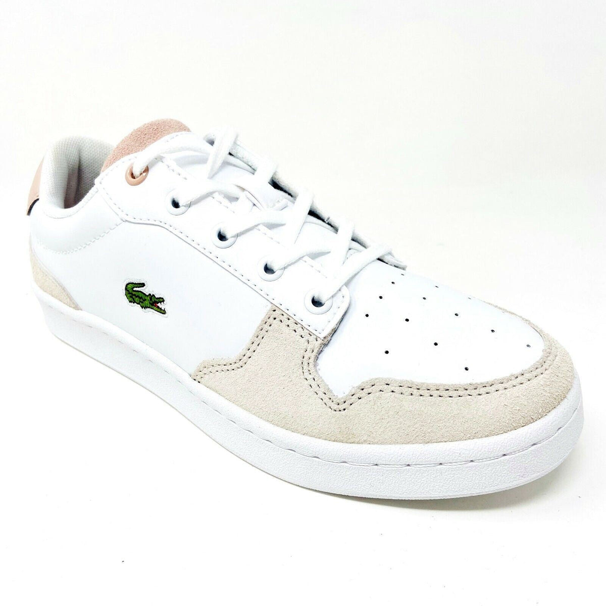 Lacoste Masters Cup 120 2 SUJ Leather White Natural Kids Casual Sneakers
