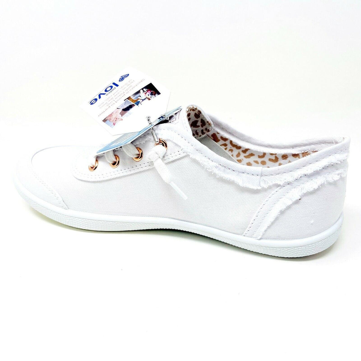 Skechers Bobs B Cute White Womens Slip On Memory Foam Comfort Shoes
