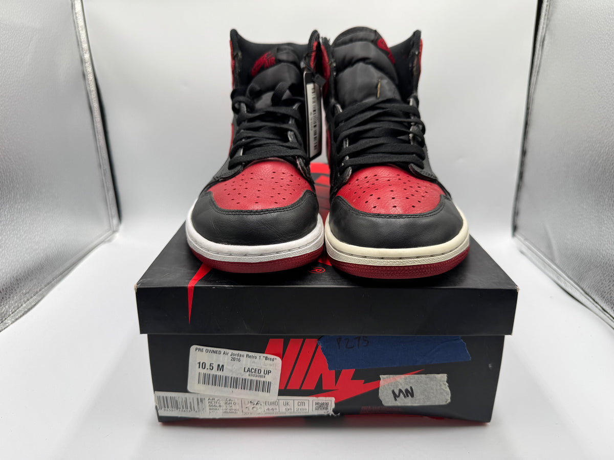 PRE OWNED Air Jordan Retro 1 "Bred" 2016