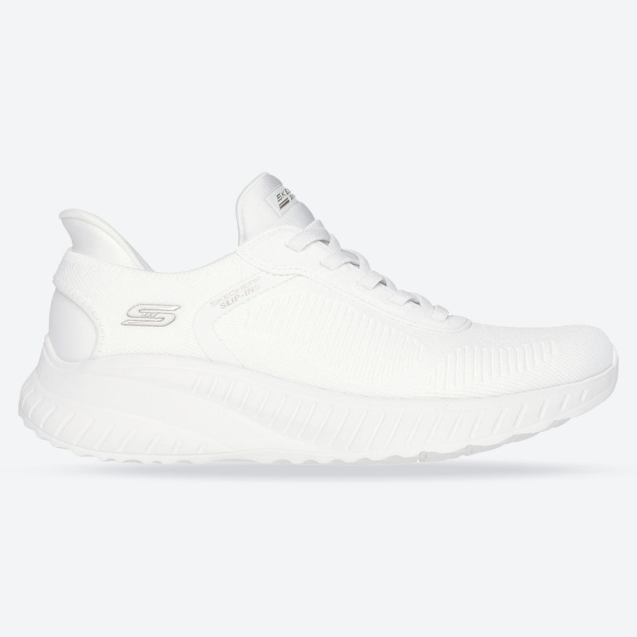 Women's Wide Fit Skechers 117497W Slip-ins Sport Squad Chaos Trainers