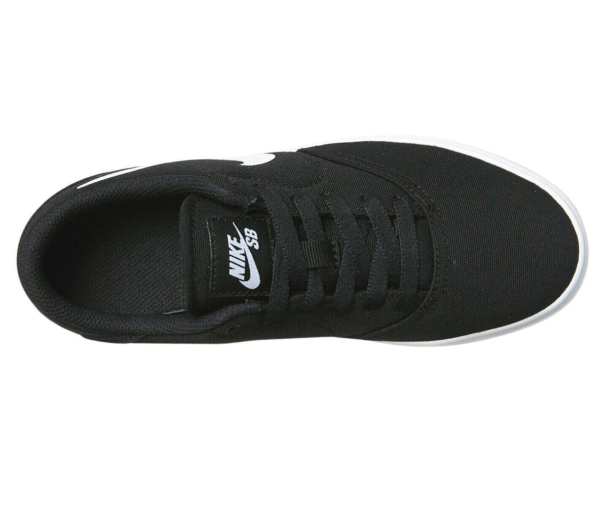 Nike SB Check Canvas GS Black White Grade School Kids Sneakers 905373 003
