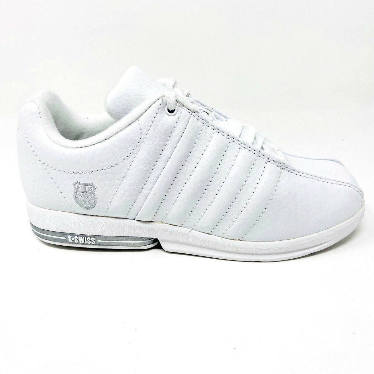 K-Swiss Renz White Light Grey Child Kids Casual Sneakers 51271106