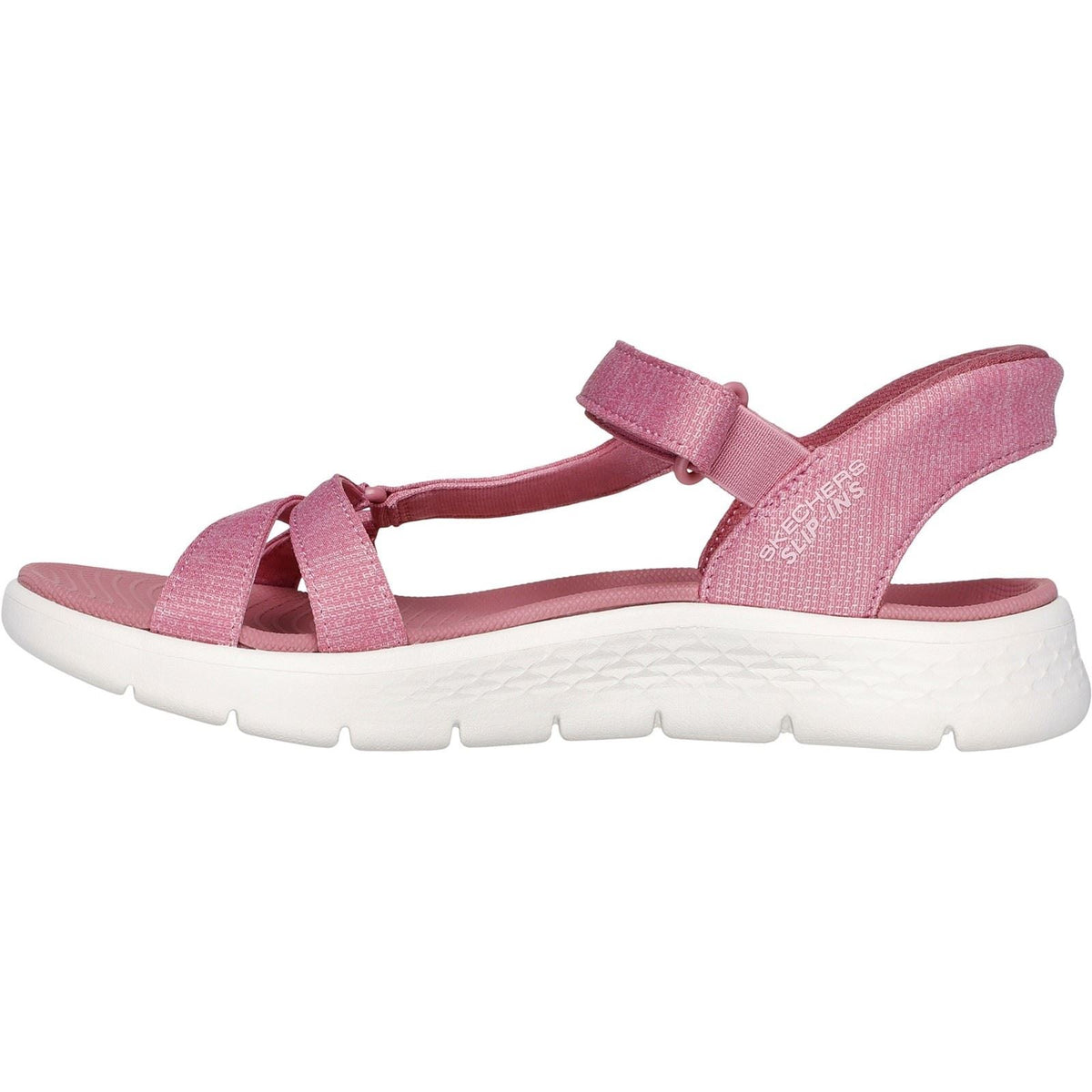 Women's Wide Fit Skechers 141481 Slip-ins Go Walk Flex Illuminate Sandals