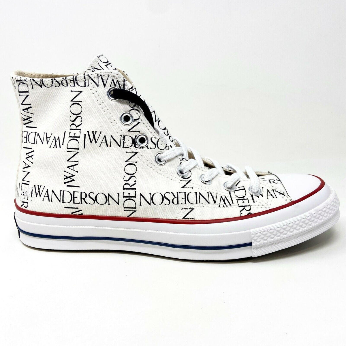 Converse Chuck 70 Hi Grid JW Anderson White Black 160808C Womens Size 7.5