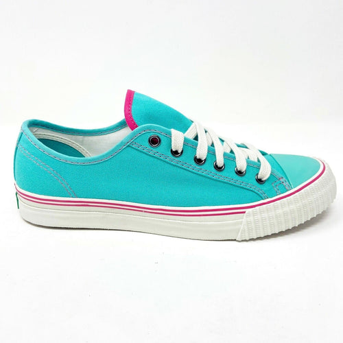 PF Flyers Center Lo Riess Teal White Mens Retro Shoe Sneakers PM11CL2E