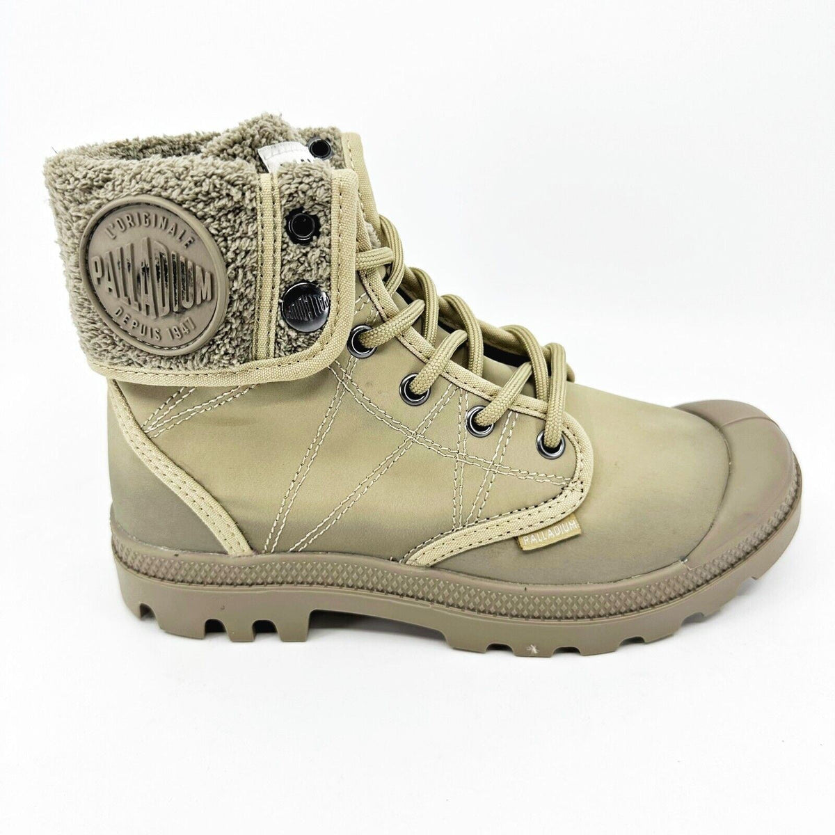 Palladium Pallabrousse Baggy Safari Dune Womens Size 5.5 Combat Boots 75978 248