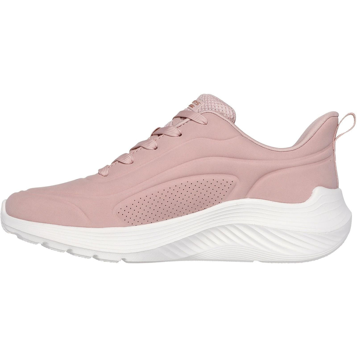 Women's Wide Fit Skechers 117485 Bobs Sport Squad Waves Just Wading Trainers