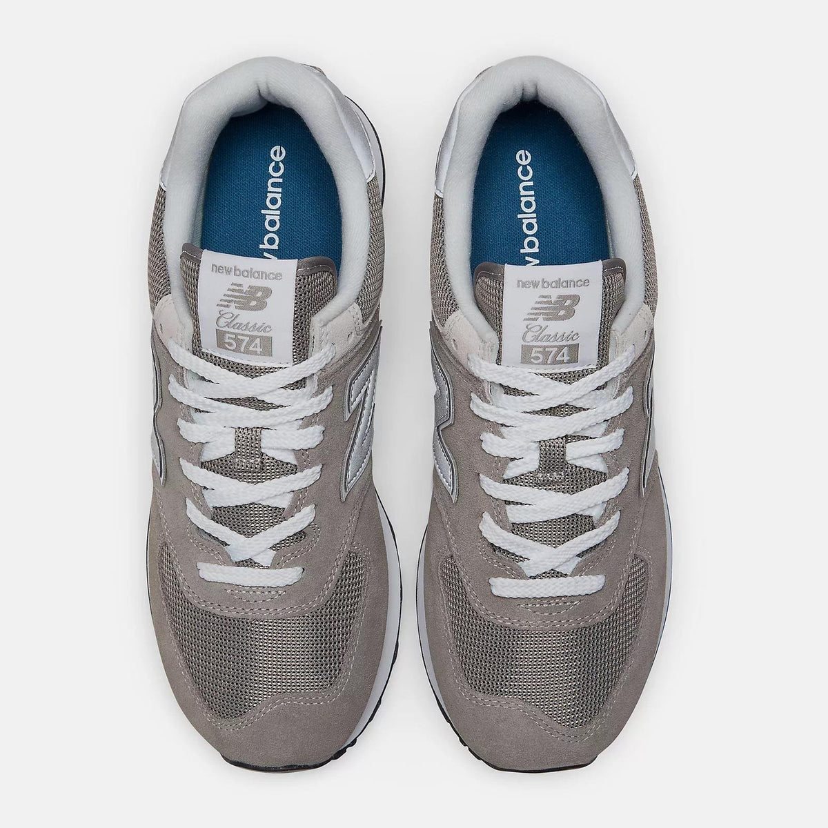 Women's Wide Fit New Balance ML574EVG Walking/Running Trainers - Exclusive - Grey ENCAP