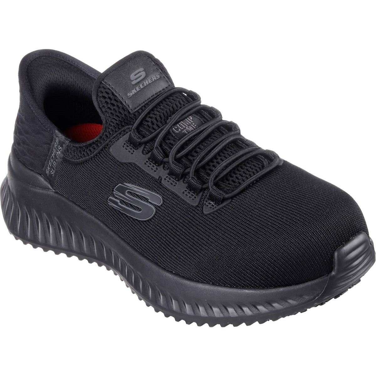 Women's Wide Fit Skechers 108152EC Slip-ins Work Tilido Ombray Safety Trainers