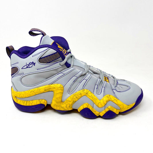 Adidas Crazy 8 Jeremy Lin PE Lakers Grey Purple Mens Rare Kobe Sneakers C77701