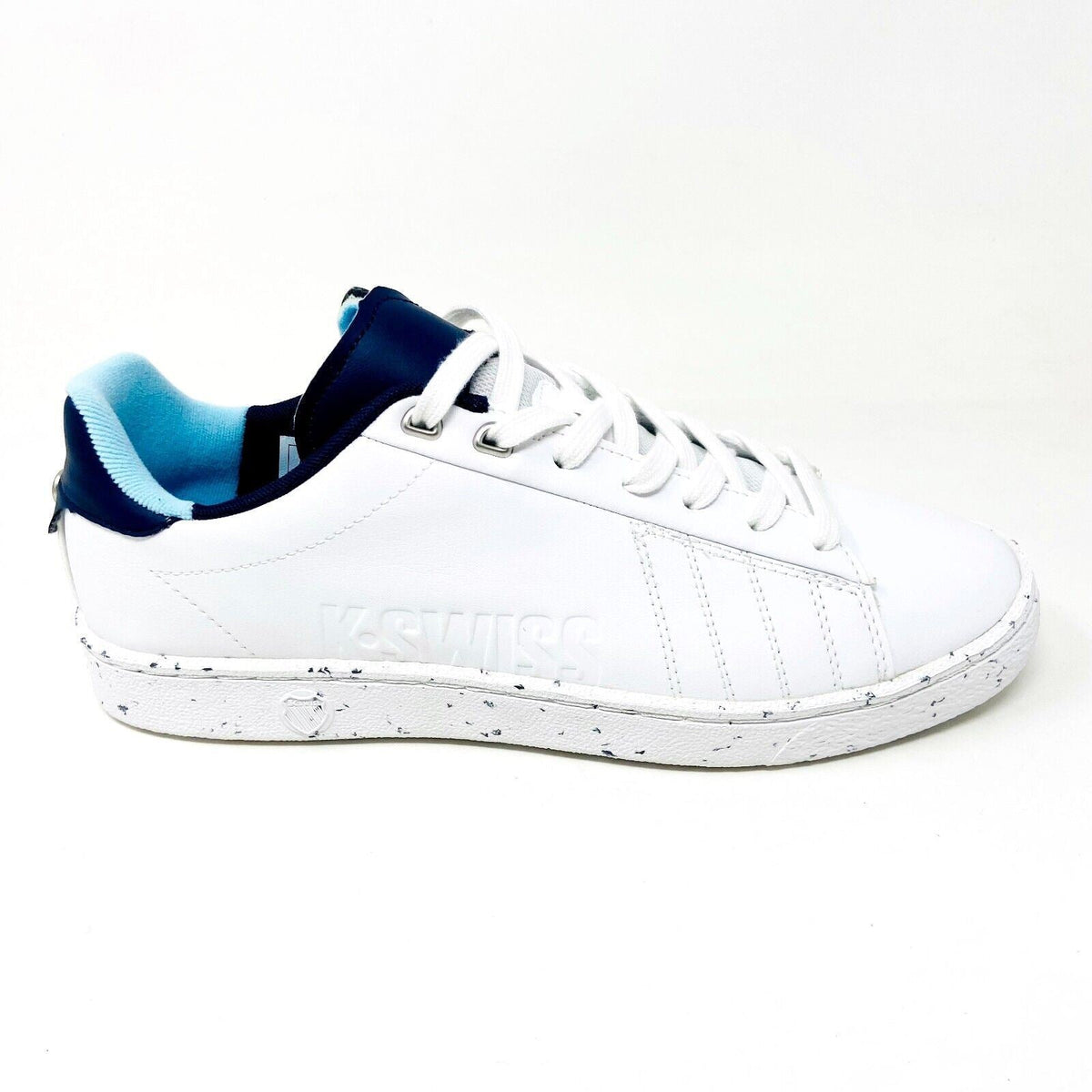 K-Swiss Court 66 CC White Outer Space Mens Size 9.5 Casual Sneakers 07278 180