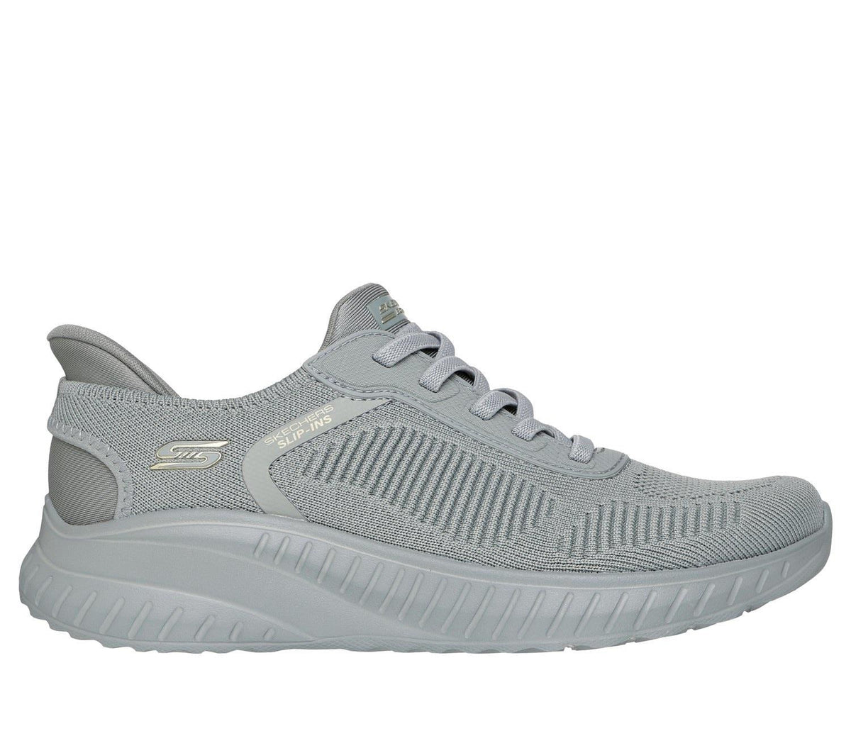 Women's Wide Fit Skechers 117497W Slip-ins Sport Squad Chaos Trainers