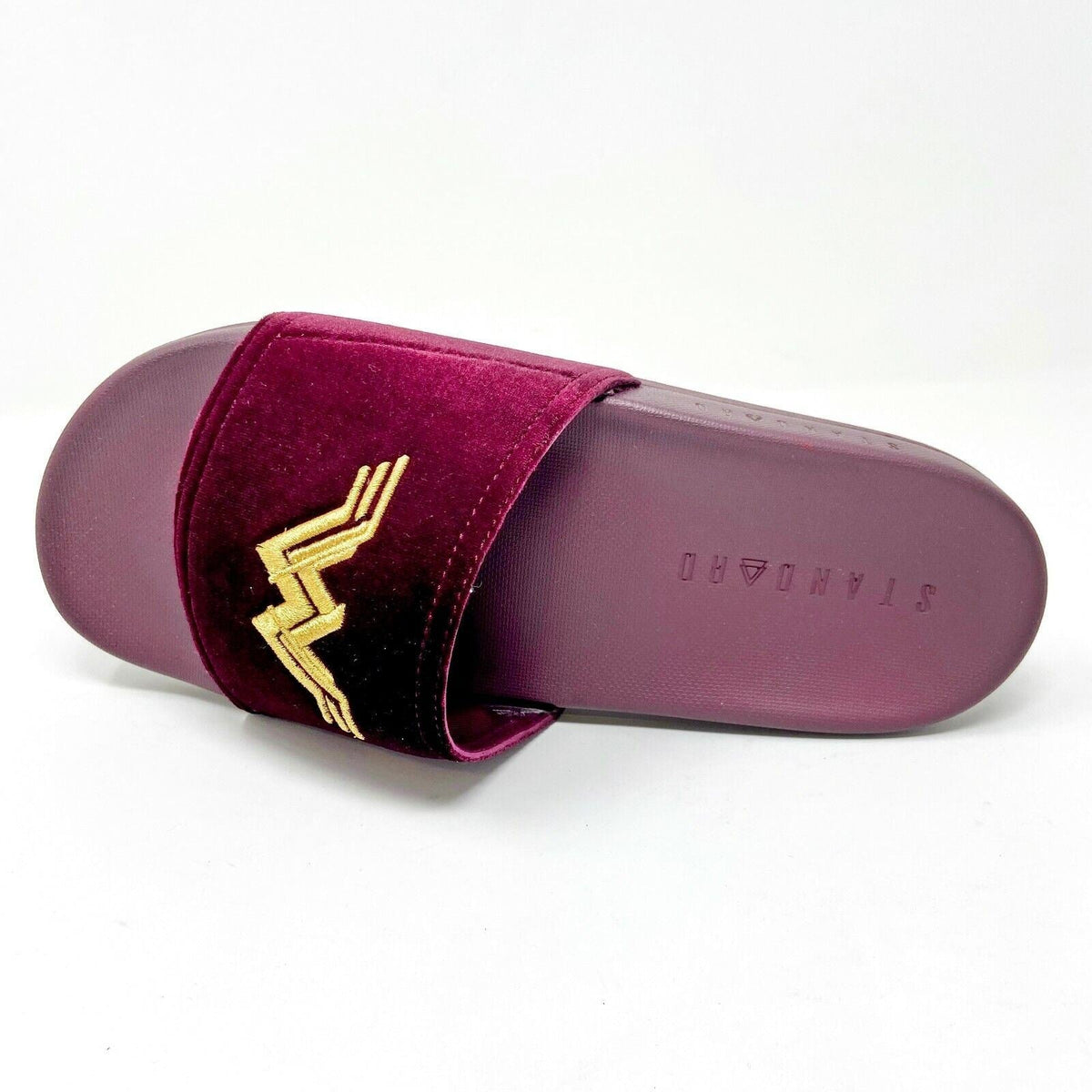 STNDRD Standard Monaco DC Comics x Wonder Woman Size 7 Burgundy Womens Sandal