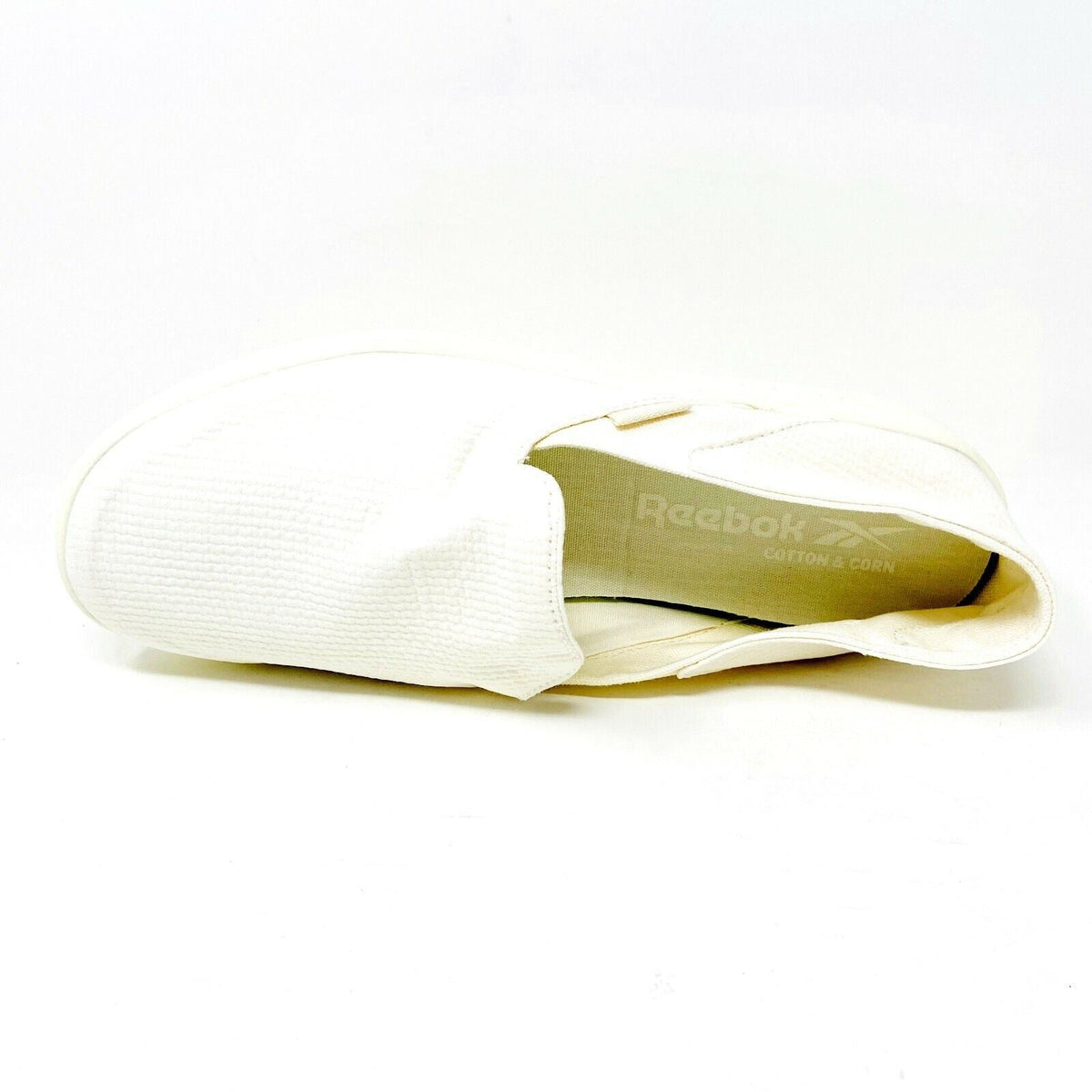 Reebok Cotton & Corn Slip On Chalk White Womens Casual Laceless Shoes FX0392