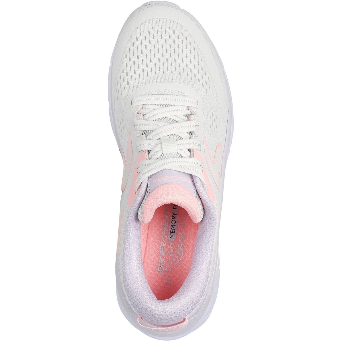 Women's Wide Fit Skechers 150007 D'lux Walker 2.0 Active Pace Trainers