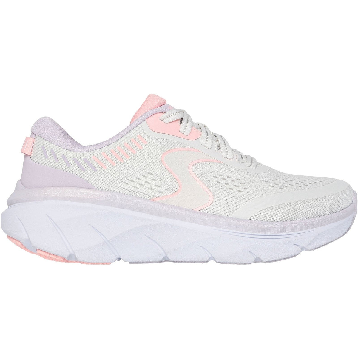 Women's Wide Fit Skechers 150007 D'lux Walker 2.0 Active Pace Trainers
