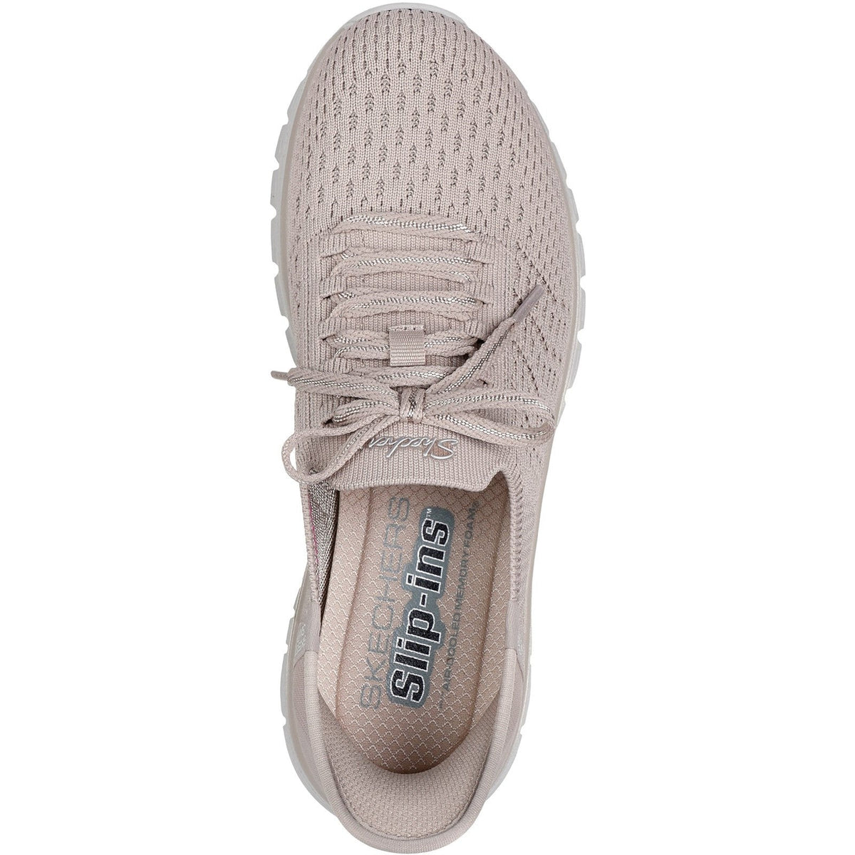 Women's Wide Fit Skechers 100736 Slip-ins Graceful First Blush Trainers