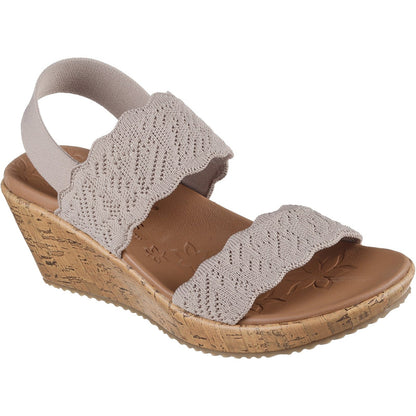 Women's Wide Fit Skechers 119591 Everlee Timeless Touch Sandals