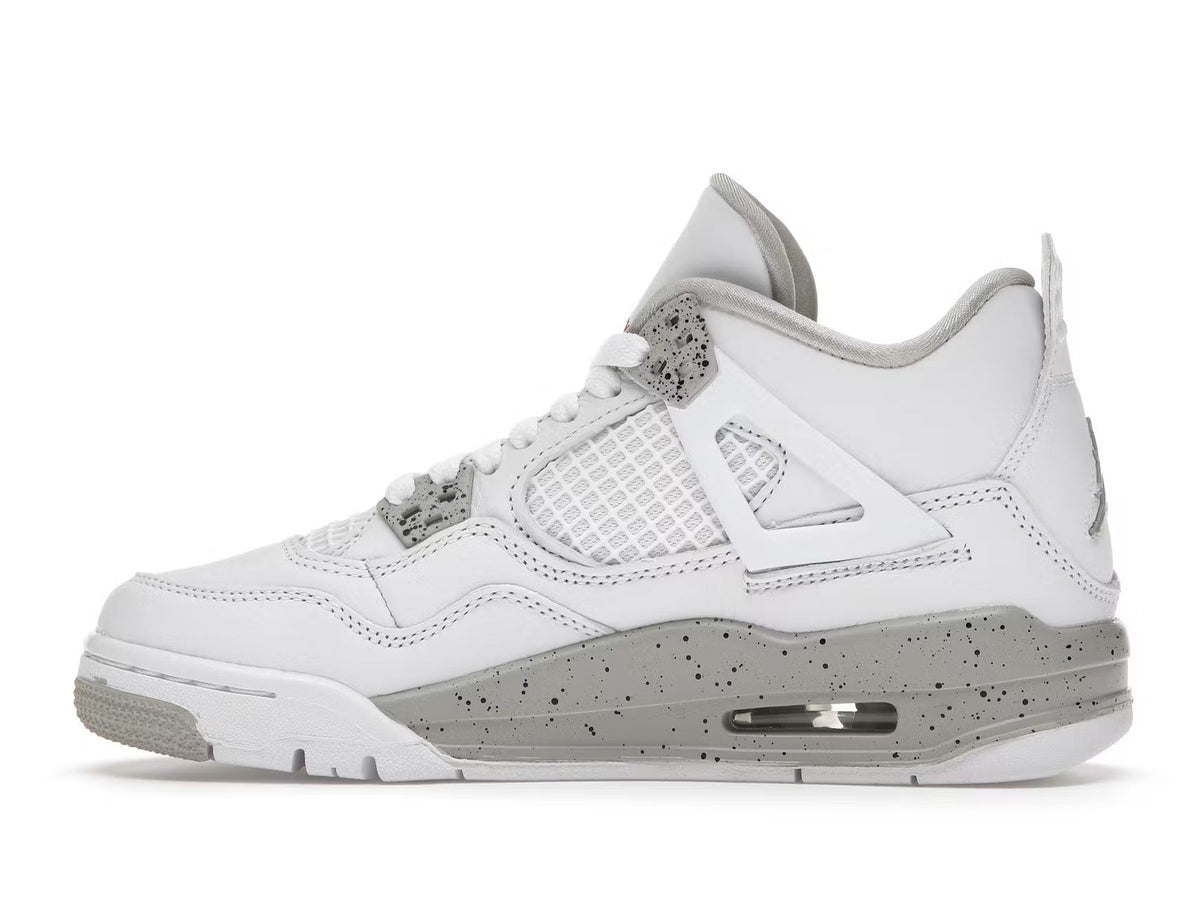 Air Jordan Retro  4 'White Oreo' (GS)